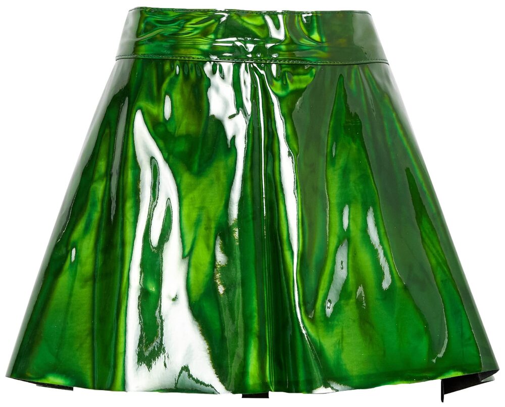 5038 Green Holo Skater Skirt 6X